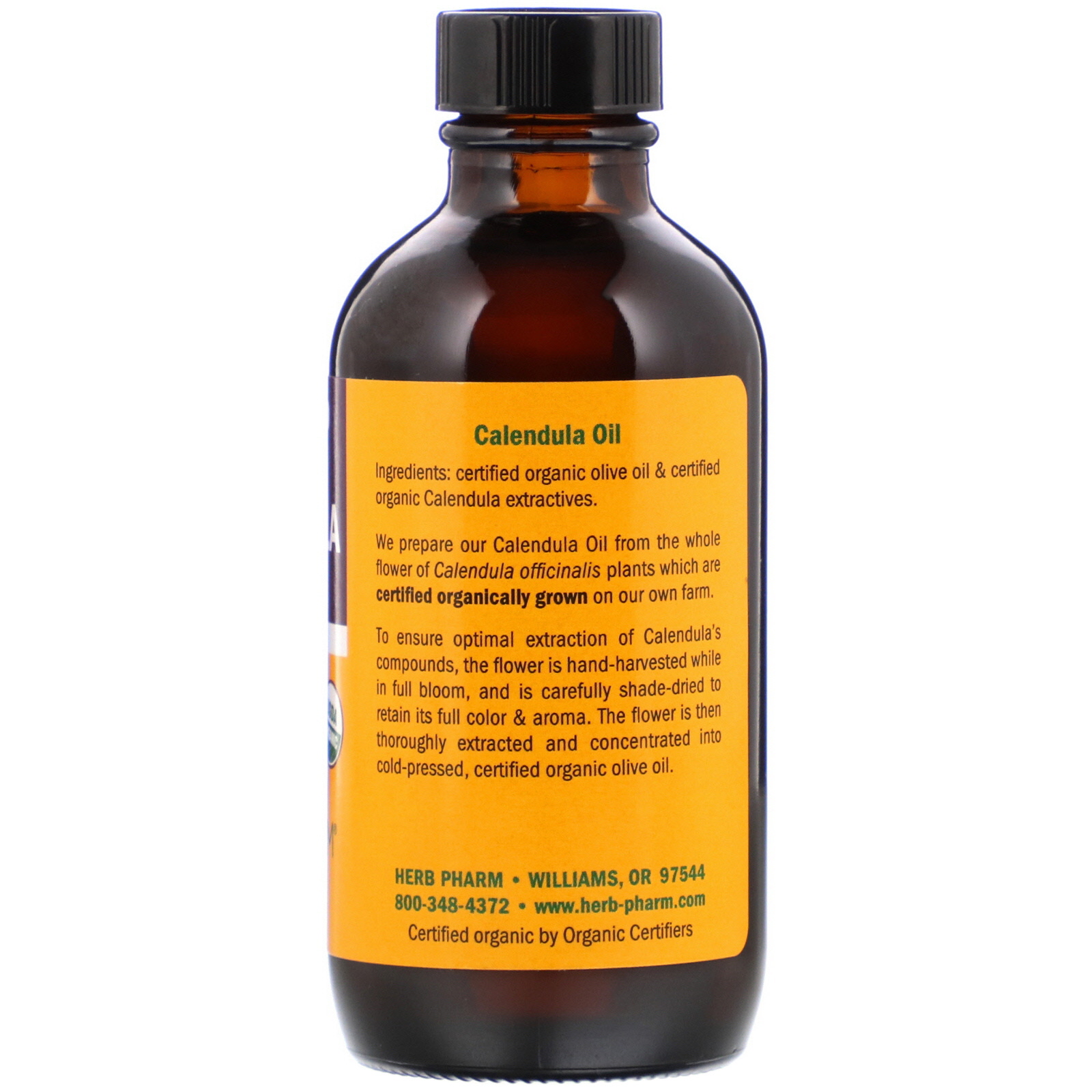 Comprar Herb Pharm, Óleo de Calêndula Orgânico, 120 ml - Imagem 2