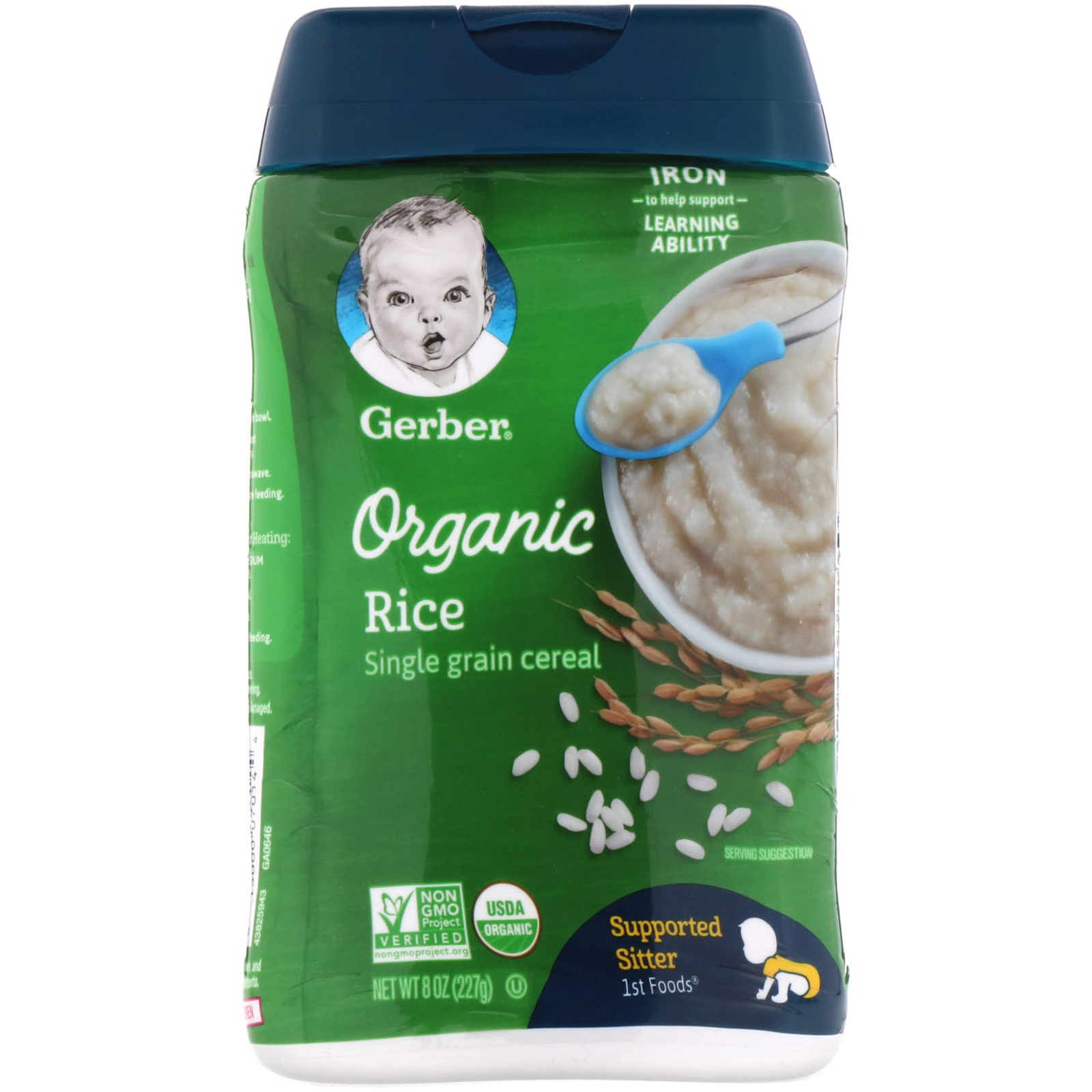 Comprar Gerber, Single Grain Cereal, Organic Rice, 8 oz (227 g)