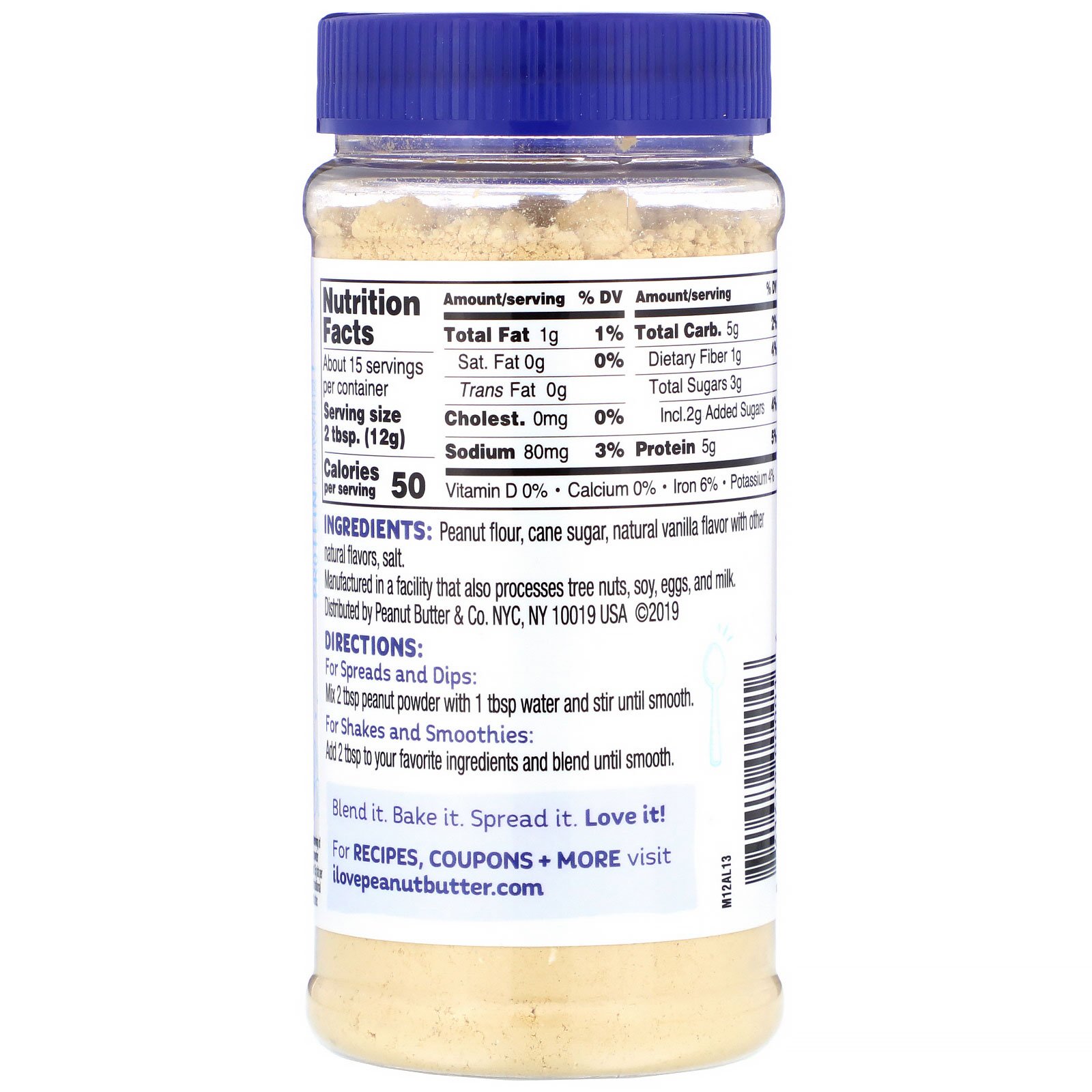 Comprar Peanut Butter & Co., Peanut Powder, Vanilla, 6.5 oz (184 g) - Imagem 2