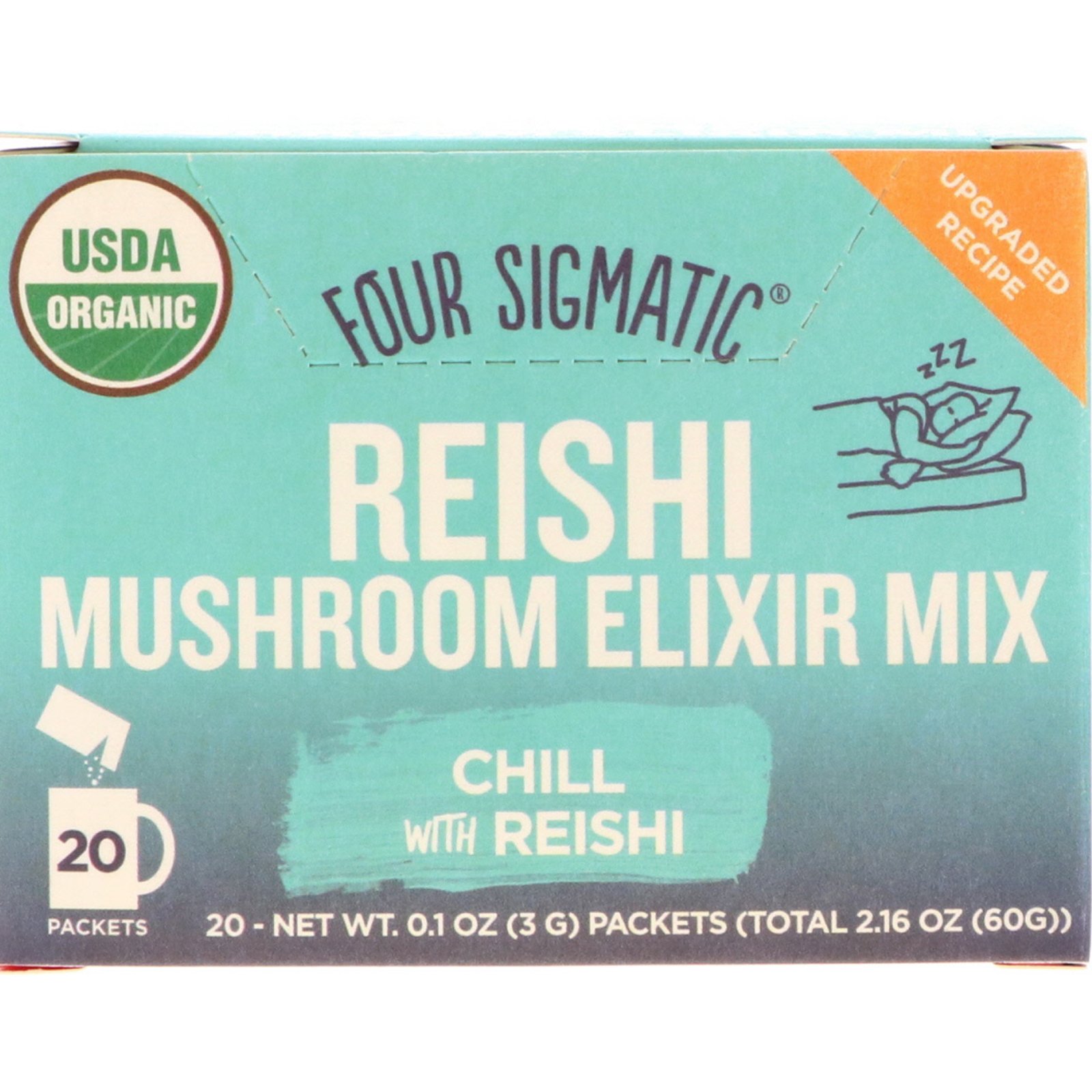 Comprar Four Sigmatic, Mushroom Elixir Mix with Reishi, 20 Packets, 0.1 oz (3 g) Each