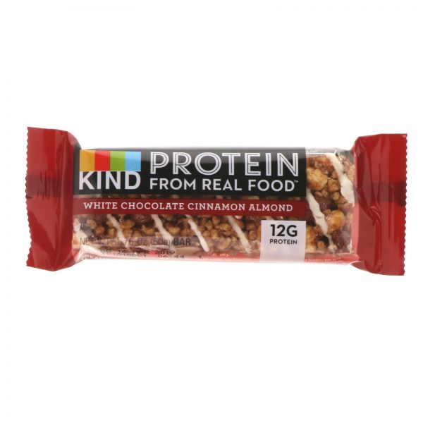 Comprar KIND Bars, Barrinhas Proteicas, Chocolate Branco, Canela e Amêndoas, 12 Barrinhas, 1,76 oz (50 g) Cada - Imagem 4