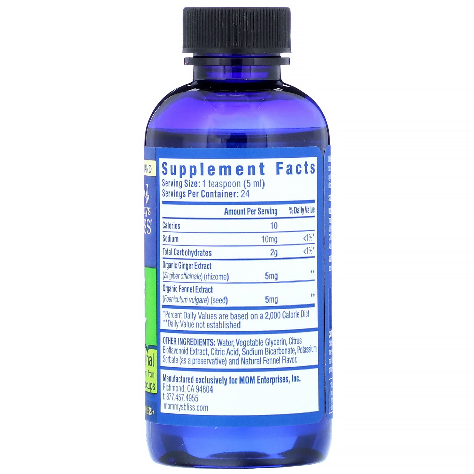 Comprar Mommy's Bliss, Gripe Water, Original, 120 ml (4 oz) - Imagem 2
