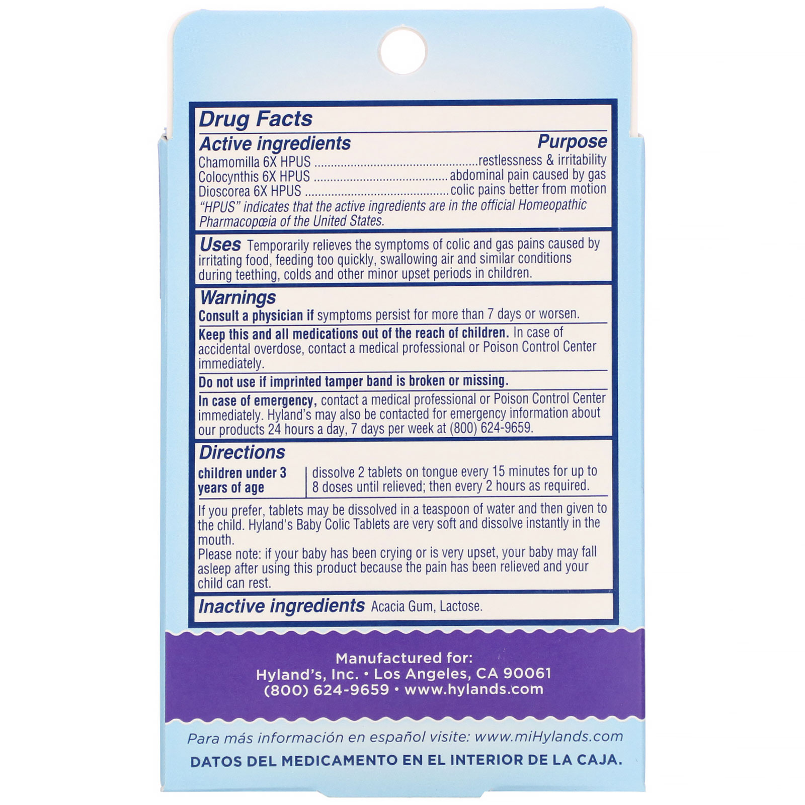 Comprar Hyland's, Baby, Colic Tablets, Ages 0 Months+, 125 Quick-Dissolving Tablets - Imagem 2