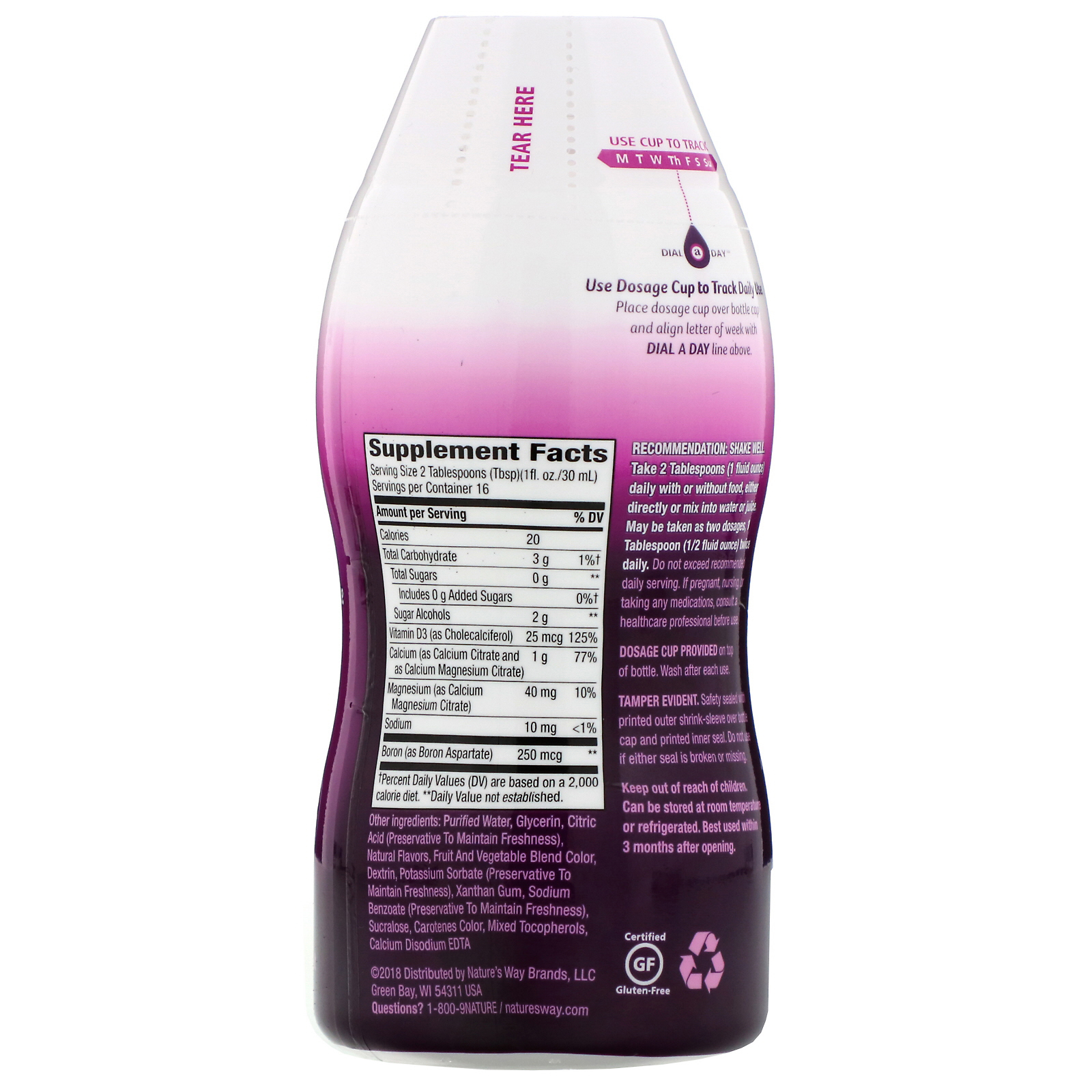 Comprar Nature's Way, Calcium & Vitamin D3, Citrus Flavored, 16 fl oz (480 ml) - Imagem 2
