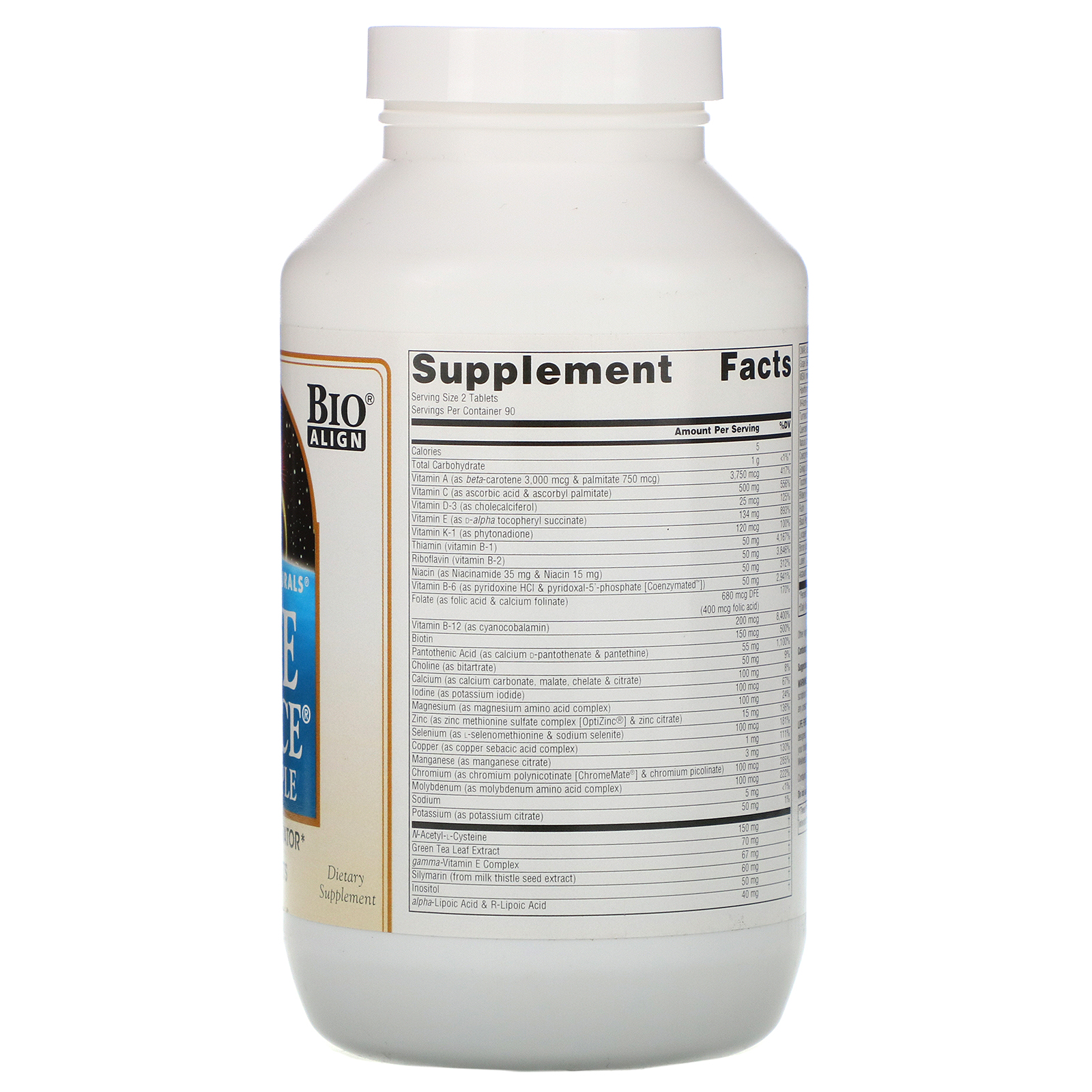 Comprar Source Naturals, Life Force Multiple, Sem Ferro, 180 Comprimidos - Imagem 3