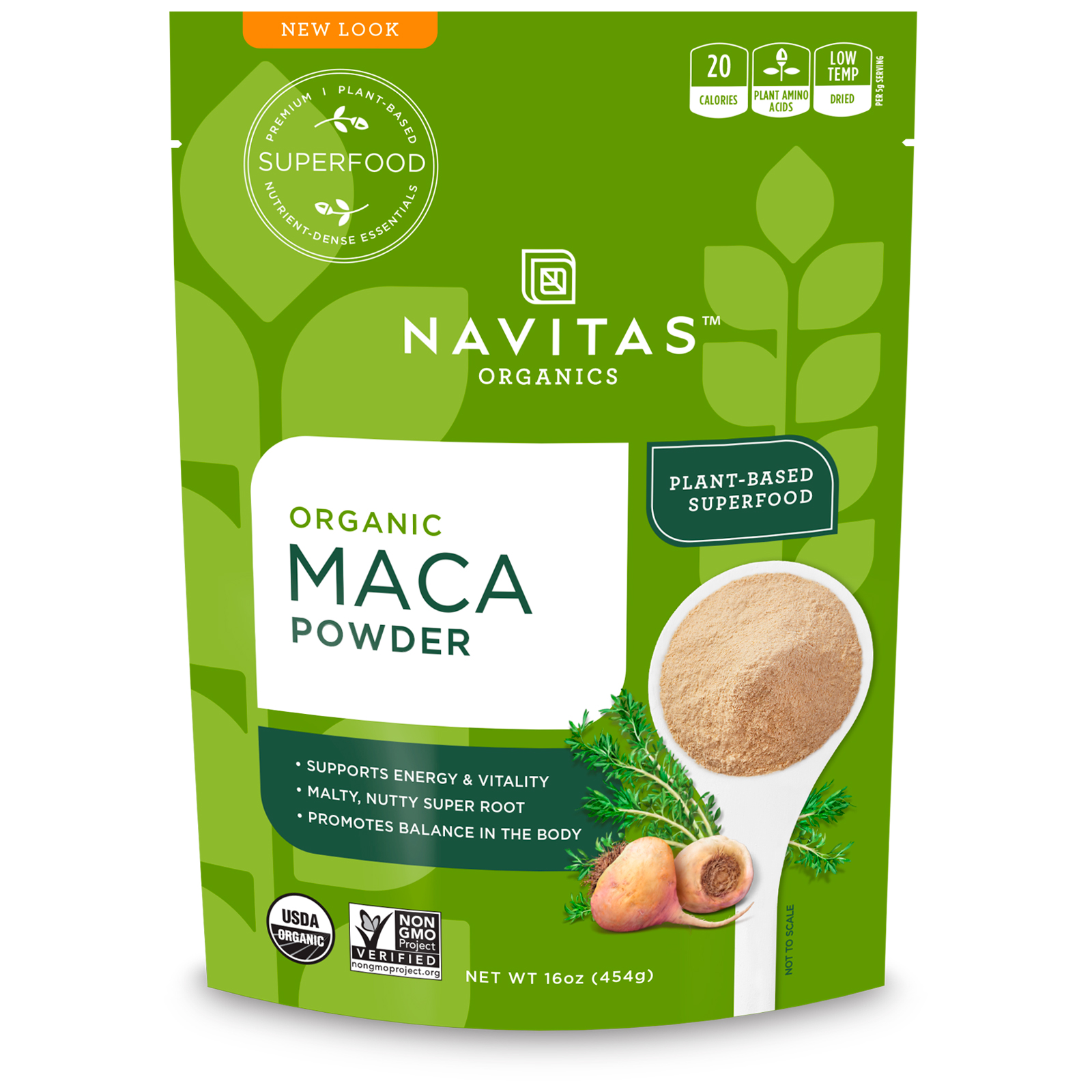 Comprar Navitas Organics, Maca em Pó Orgânica, 454 g (16 oz)