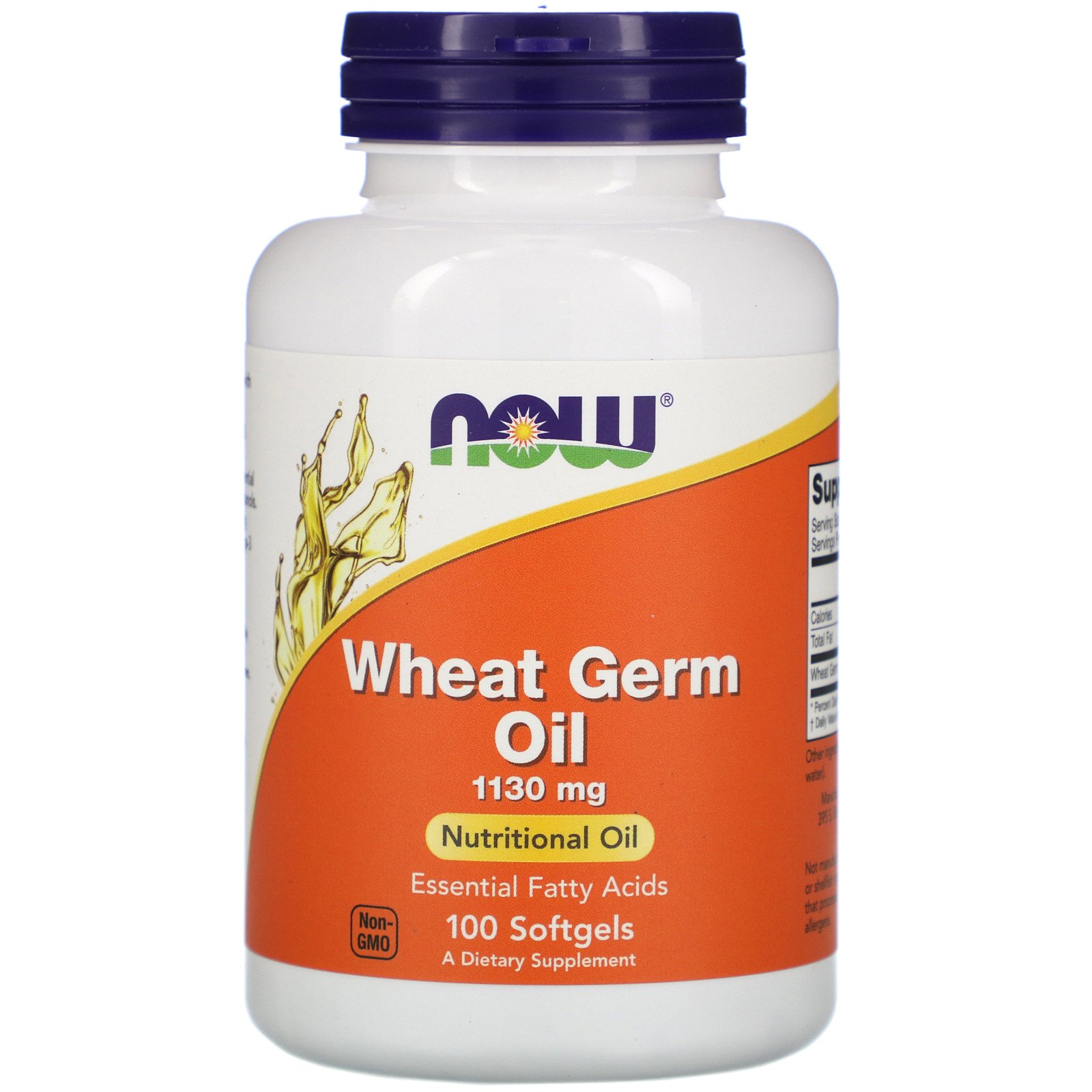 Comprar Now Foods, Wheat Germ Oil, 1,130 mg, 100 Softgels