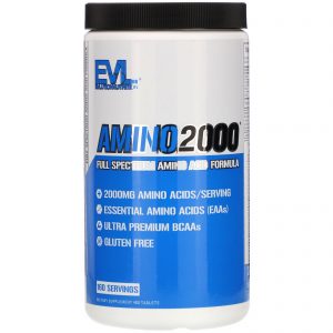 Comprar EVLution Nutrition, Amino2000, Full Spectrum Amino Acid Formula, 480 Tablets