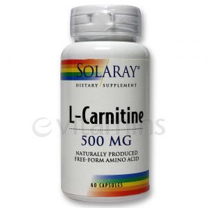 Comprar Solaray, L-Carnitina 500 mg - 60 Cápsulas