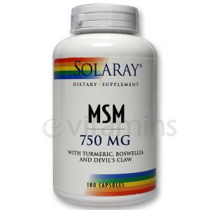 Comprar Solaray, MSM 750 mg - 180 Cápsulas