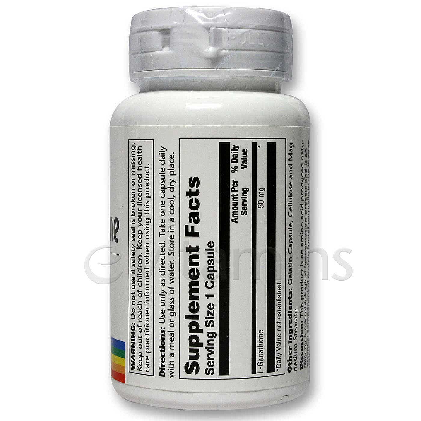 Comprar Solaray L-glutationa 60 Cápsulas - Imagem 2