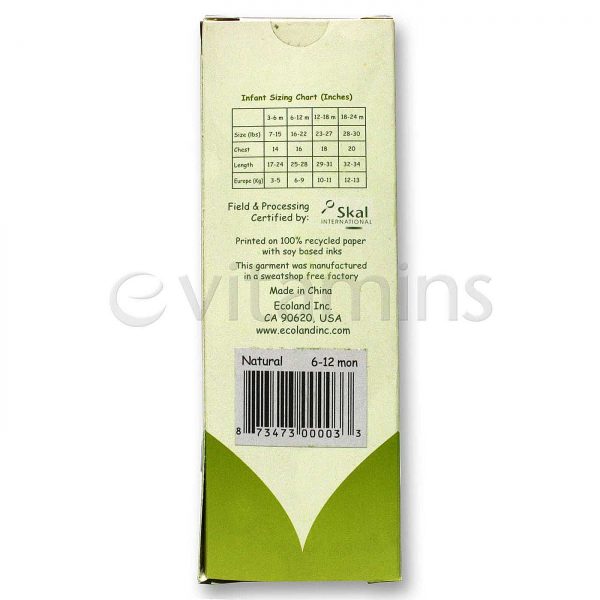 Comprar Ecoland Bodysuits infantis, 6-12 meses, Natural Natural 2 Bodysuits - Imagem 4