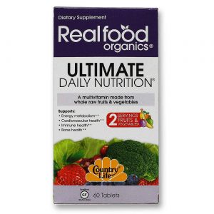 Comprar Country Life Real Food Organics, Nutrição Diária Final - 60 Comprimidos