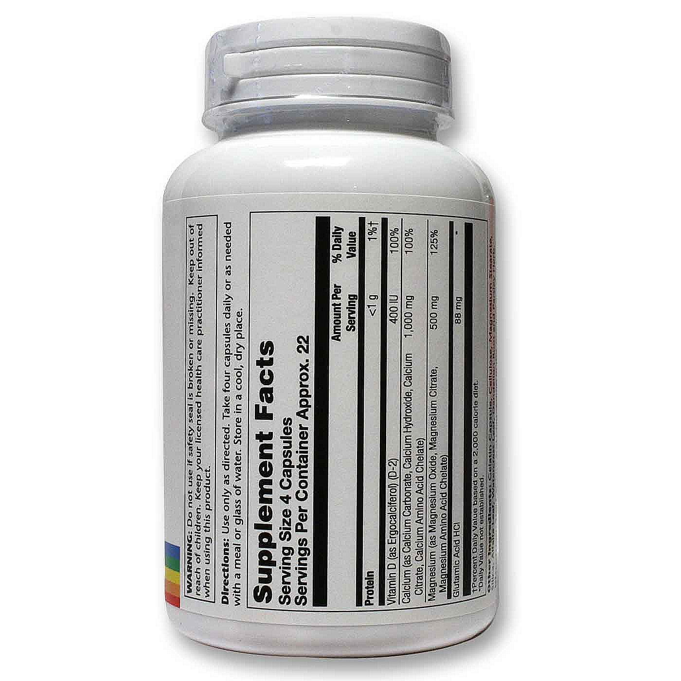Comprar Solaray, Magnésio Cálcio com Vitamina D - 90 Cápsulas - Imagem 2