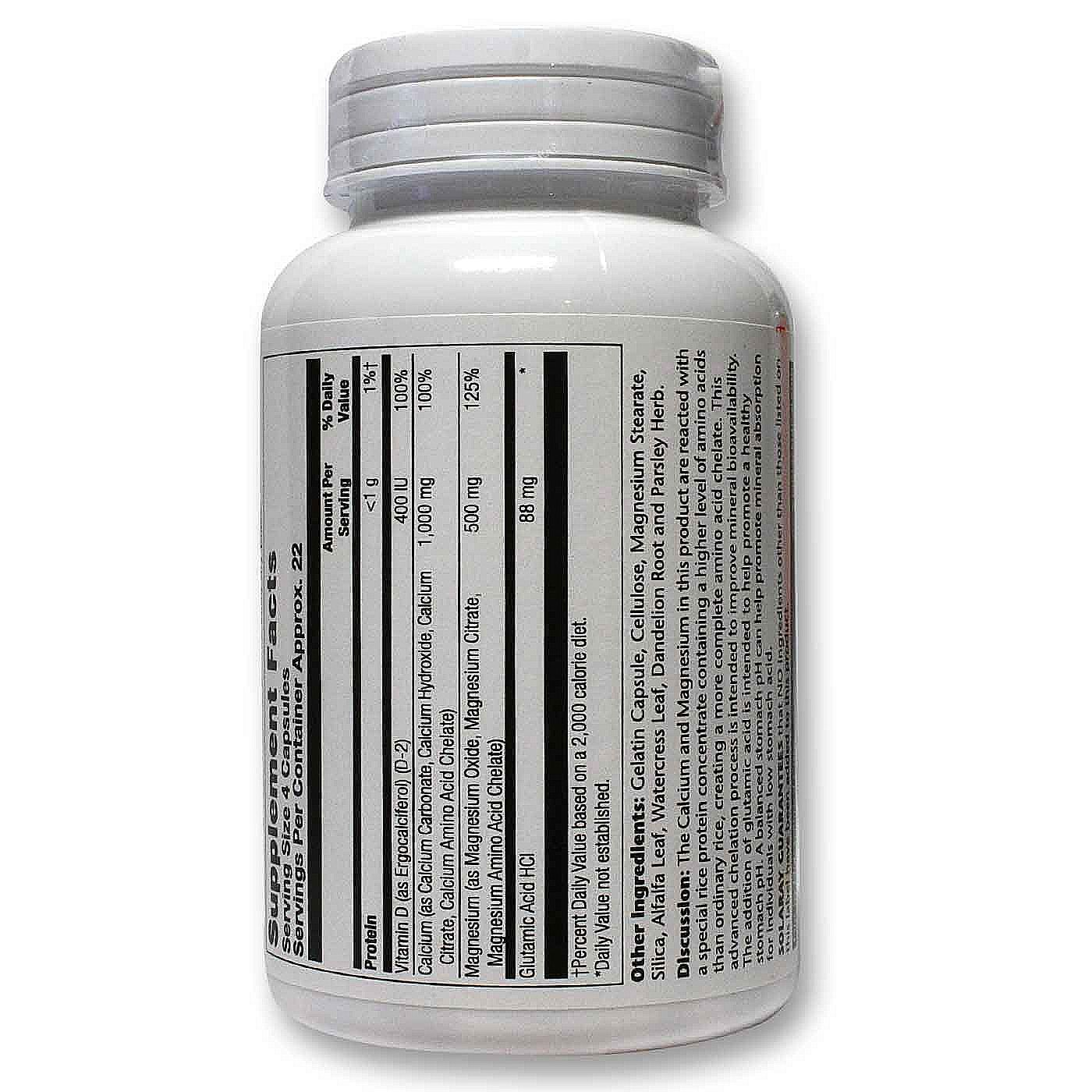 Comprar Solaray, Magnésio Cálcio com Vitamina D - 90 Cápsulas - Imagem 3