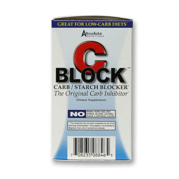 Comprar Absolute Nutrition C-Block Inibidor de Carboidratos 90 Caplets - Imagem 4