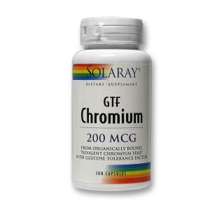 Comprar Solaray GTF Chromium 100 Cápsulas