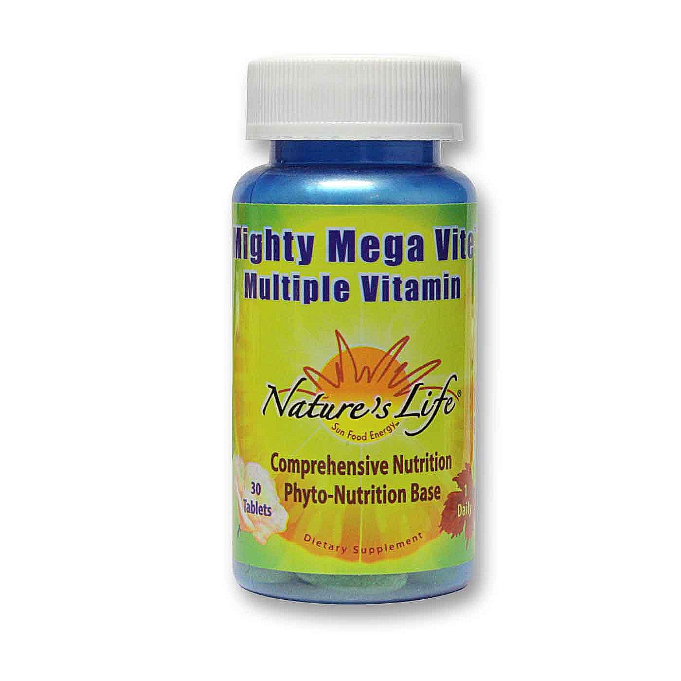 Comprar Nature's Life Poderoso mega Vite 30 Tabletes