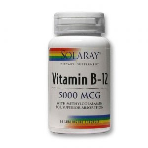Comprar Solaray, Vitamina B-12 - 30 Pastilhas