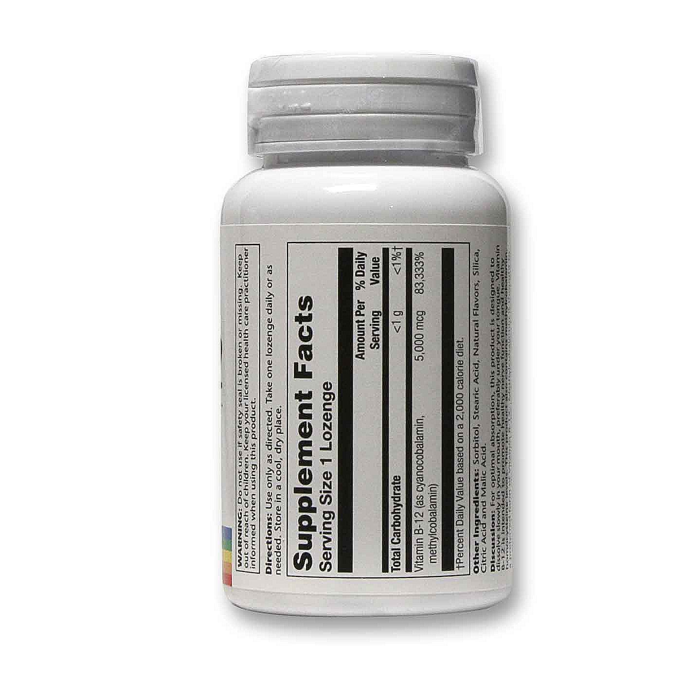 Comprar Solaray, Vitamina B-12 - 30 Pastilhas - Imagem 2