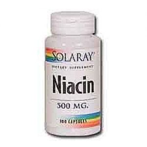 Comprar Solaray, Niacina 500 mg -100 Cápsulas