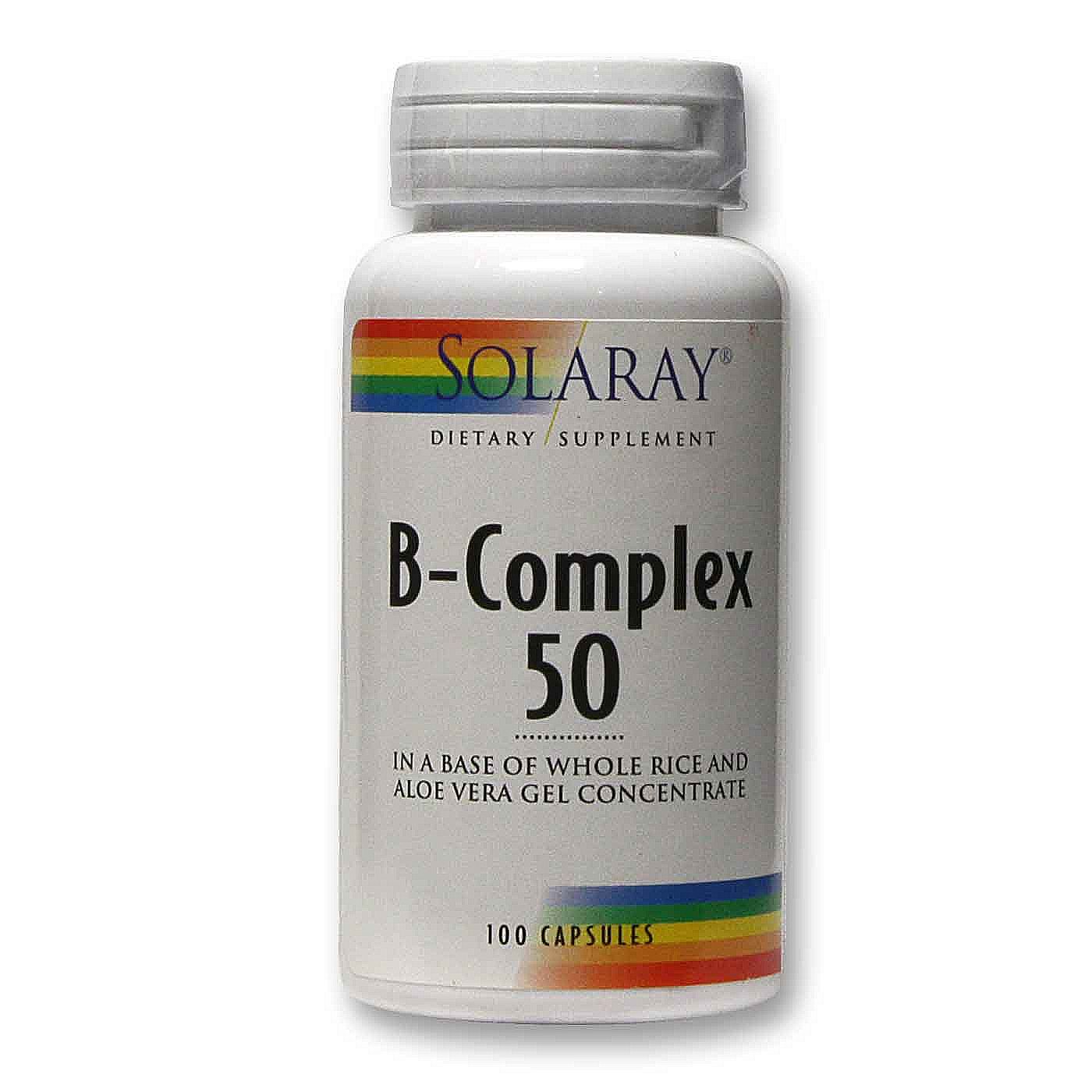 Comprar Solaray, Complexo B 50 - 100 Cápsulas