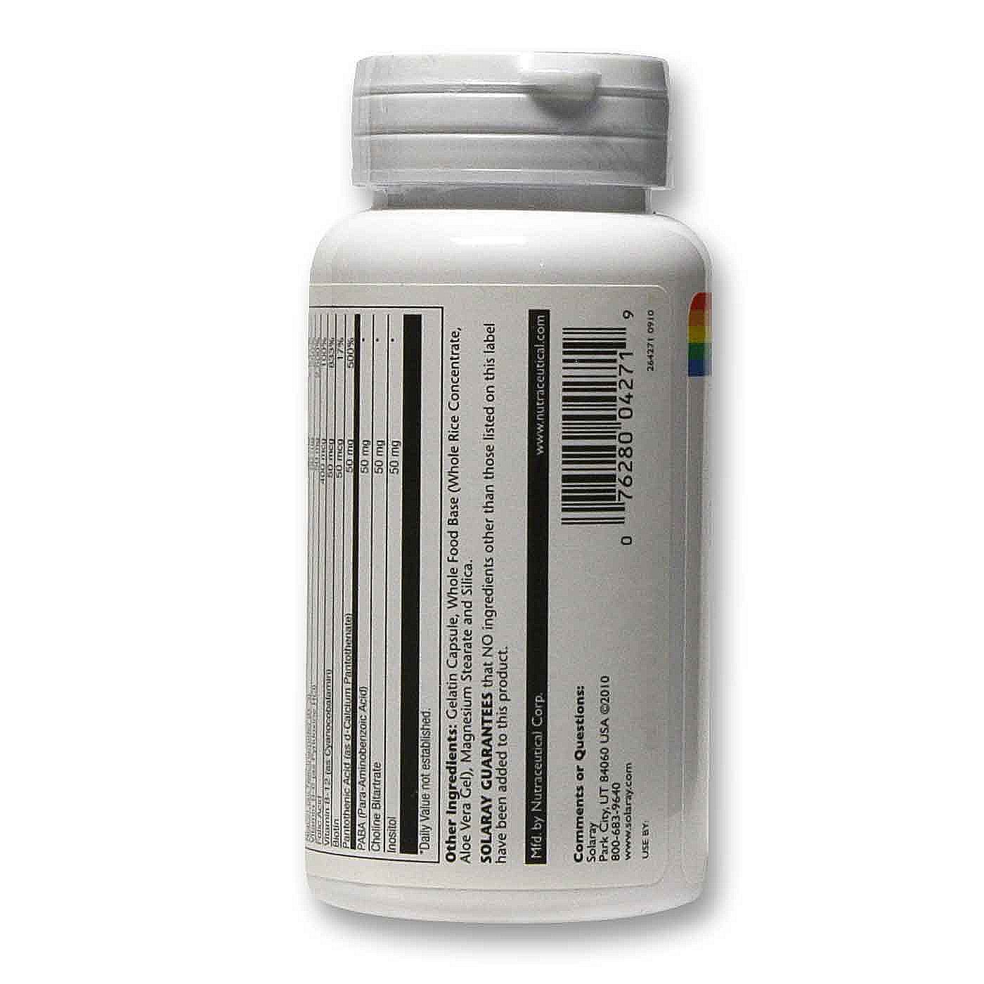 Comprar Solaray, Complexo B 50 - 100 Cápsulas - Imagem 3