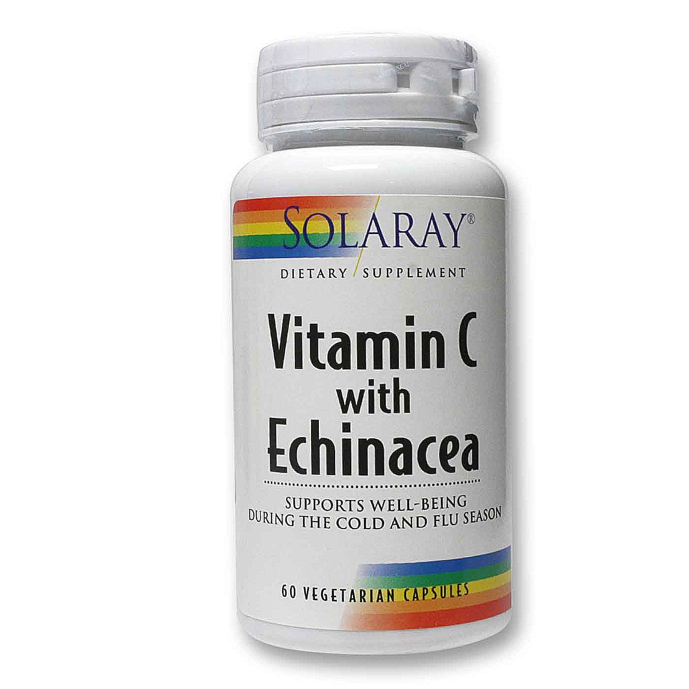 Comprar Solaray, Vitamina com Equinácea - 60 Cápsulas