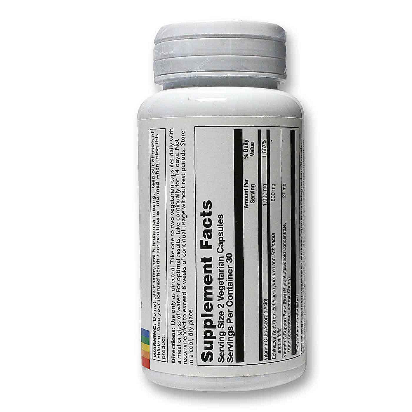 Comprar Solaray, Vitamina com Equinácea - 60 Cápsulas - Imagem 2
