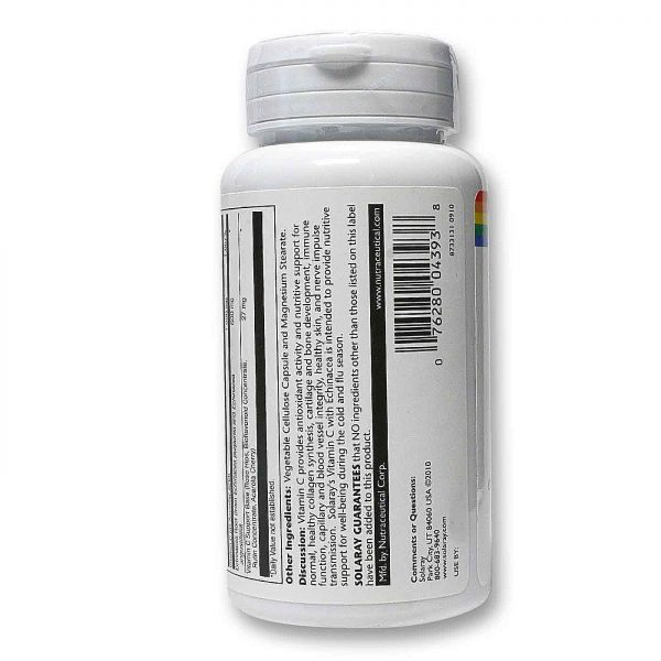 Comprar Solaray, Vitamina com Equinácea - 60 Cápsulas - Imagem 4
