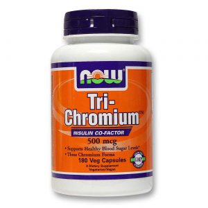Comprar Now Foods, Tri-Cromo 500 mcg - 180 Cápsulas Vegetarianas
