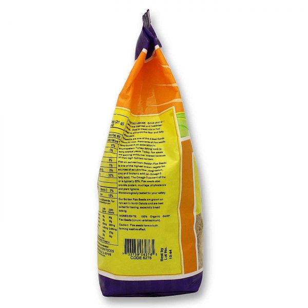 Comprar Now Foods, Sementes de Linho Douradas Orgânicas - 2 lbs (907g) - Imagem 4