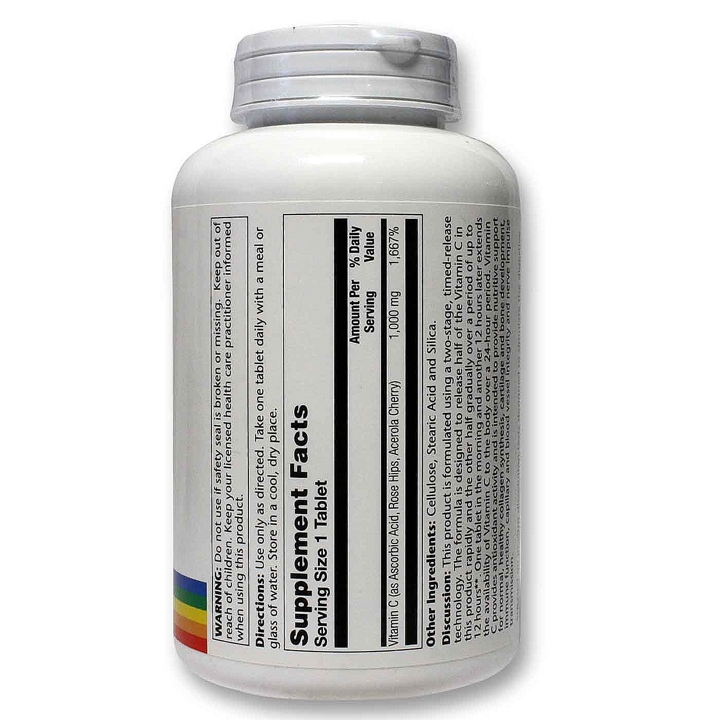 Comprar Solaray, Vitamina C 1000 mg - 250 Comprimidos - Imagem 2