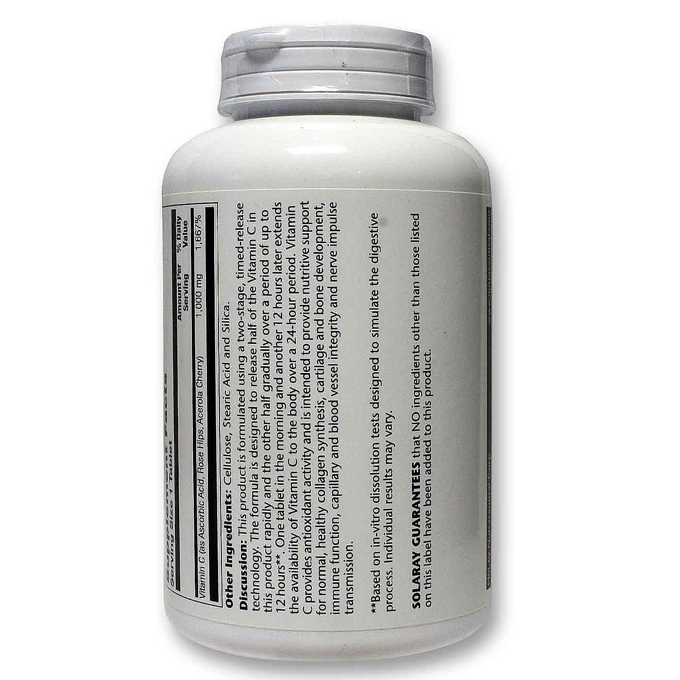 Comprar Solaray, Vitamina C 1000 mg - 250 Comprimidos - Imagem 3
