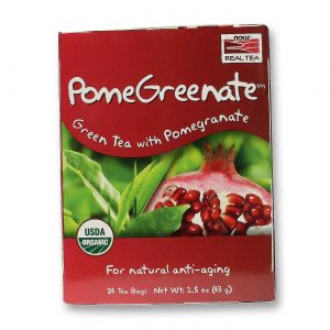 Comprar Now Foods, PomeGreenate™ Chá Verde com Romã - 24 Saquinhos de Chá