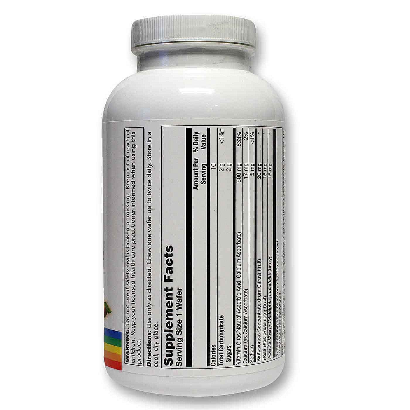 Comprar Solaray, A vitamina C mastigável - Sabor Laranja - 100 Bolachas/Wafers - Imagem 2