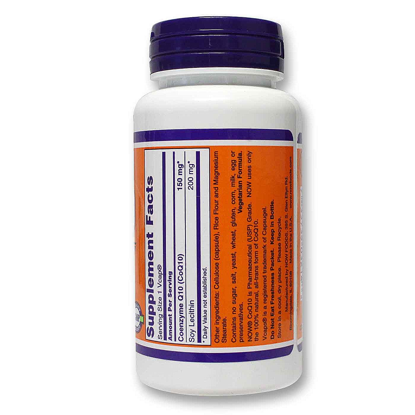Comprar CoQ10 150 mg Now Foods 100 Cápsulas Vegetarianas - Imagem 2