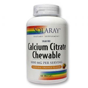 Comprar Solaray, Citrato de Cálcio - Sabor ​​laranja - 60 Wafers