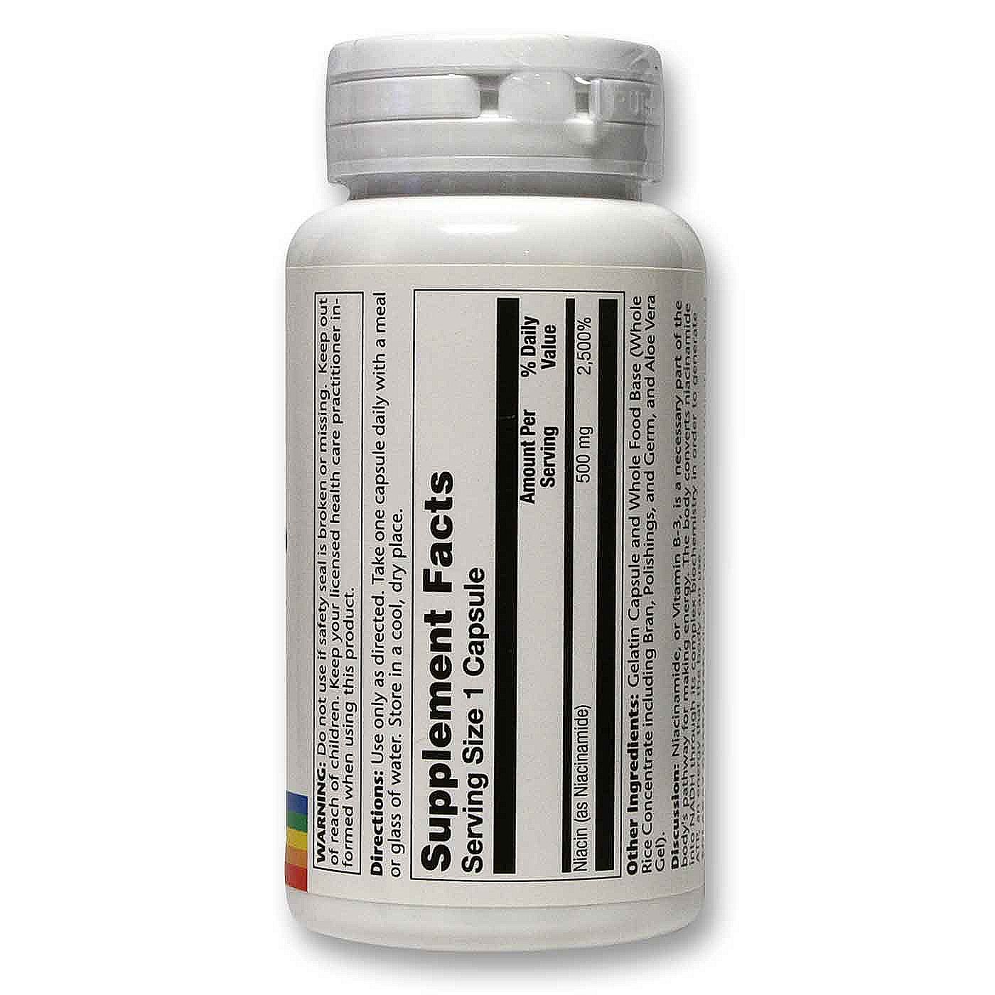 Comprar Solaray, Niacinamida 500 mg - 100 Cápsulas - Imagem 2