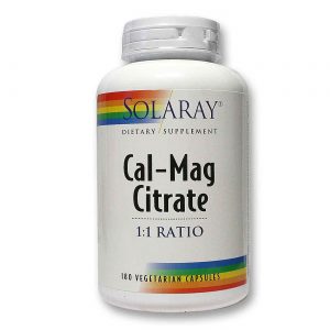 Comprar Solaray Cal-Mag Citrato 01:01 180 Cápsulas