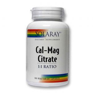Comprar Solaray Cal-Mag Citrato 01:01 90 Cápsulas