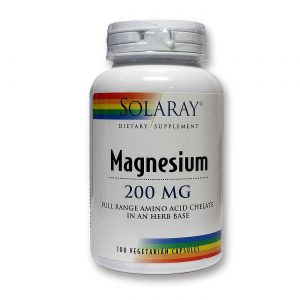 Comprar Solaray, Magnésio AAC 200 mg - 100 Cápsulas Vegetarianas