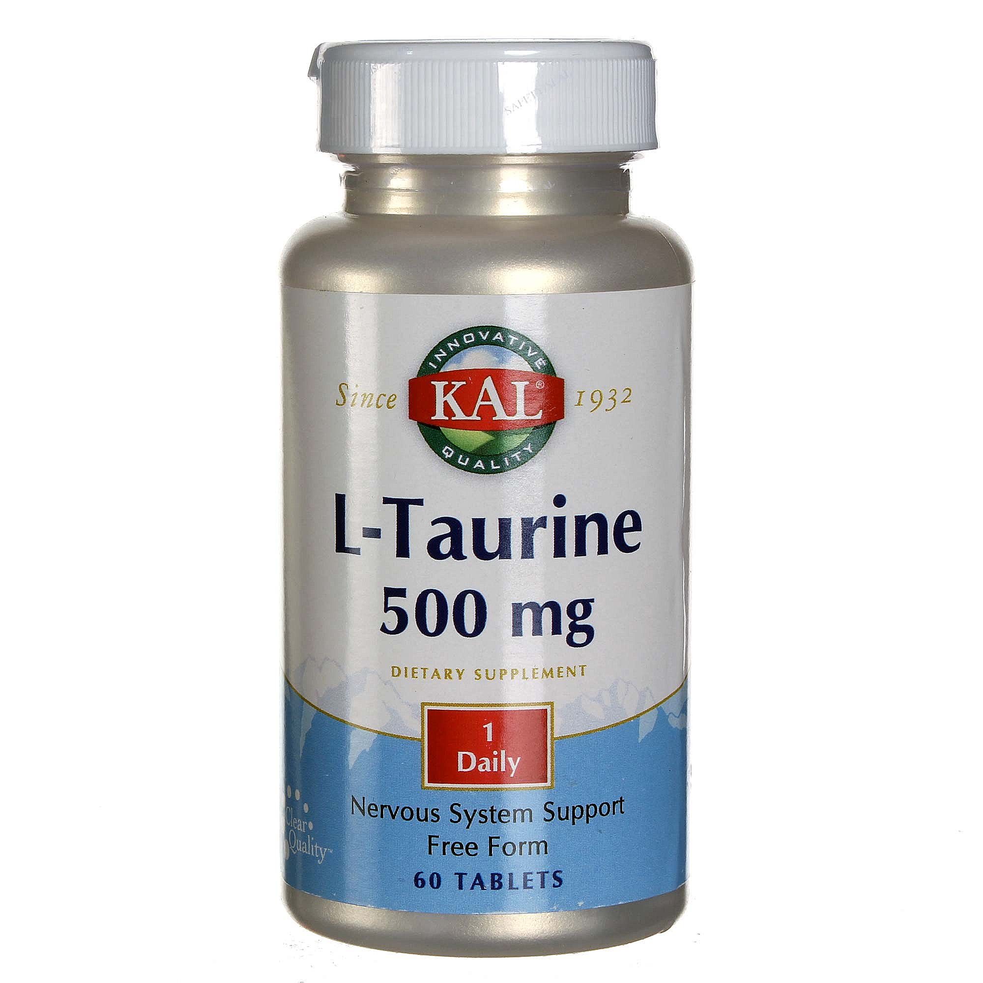 Comprar Kal, L-Taurina 500 mg - 60 Comprimidos