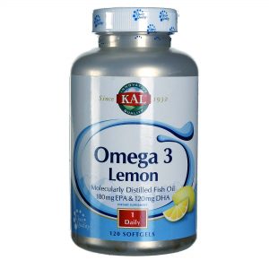 Comprar Kal Omega 3 Limão 120 Cápsulas