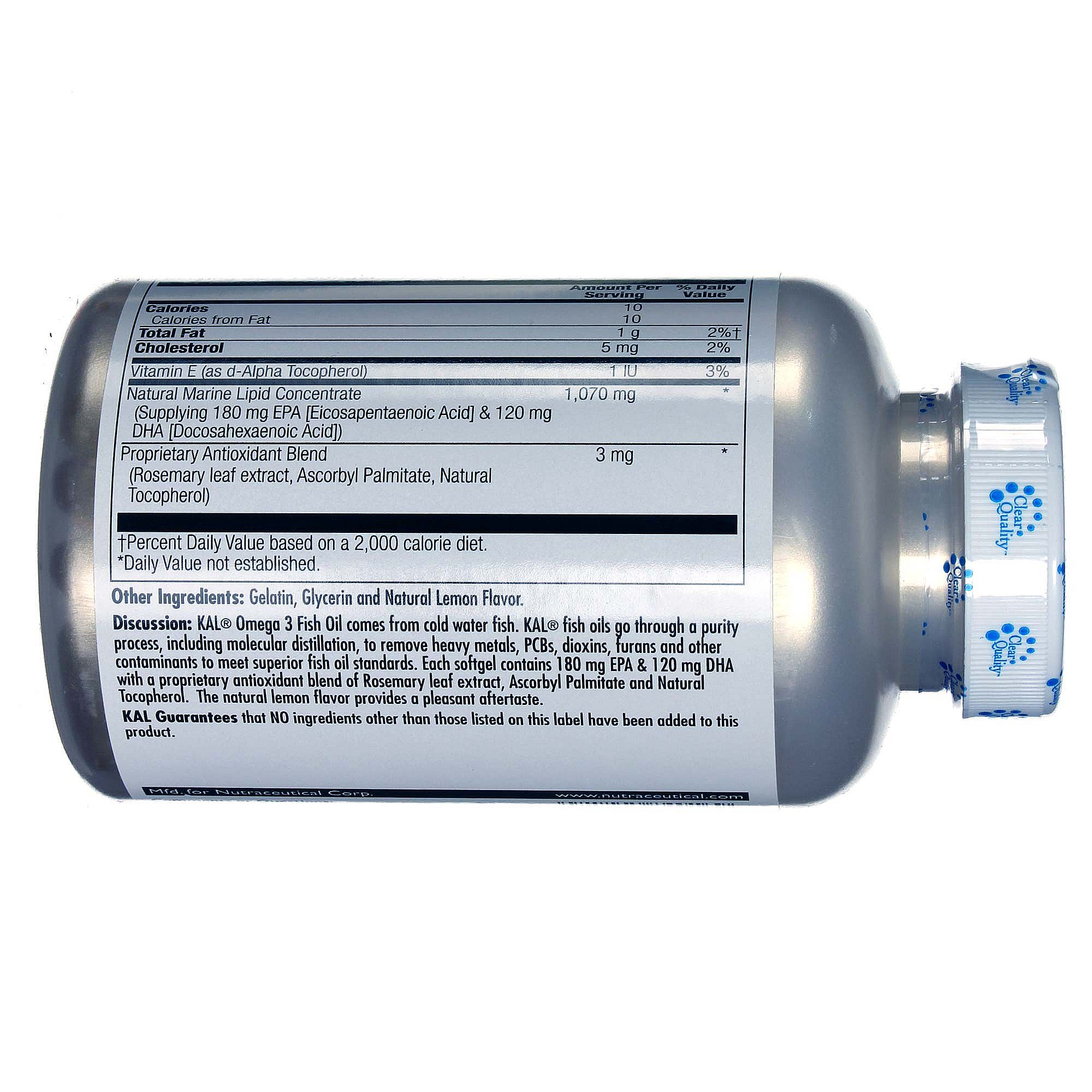 Comprar Kal Omega 3 Limão 120 Cápsulas - Imagem 3
