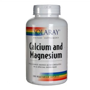 Comprar Solaray Cálcio e Magnésio AAC 180 Cápsulas Vegetarianas