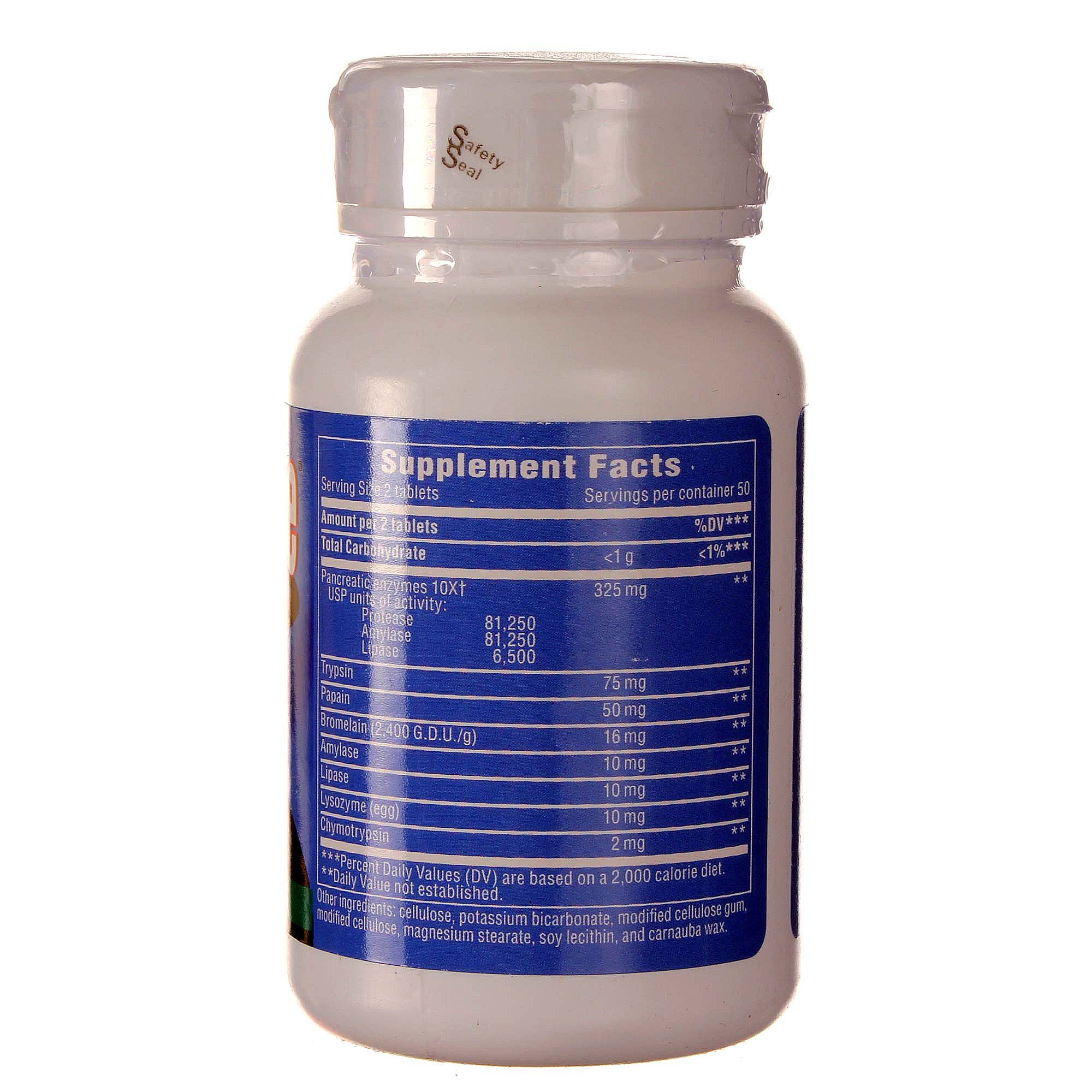 Comprar Enzymatic Therapy, Mega-Zyme® - 100 Tabletes - Imagem 2