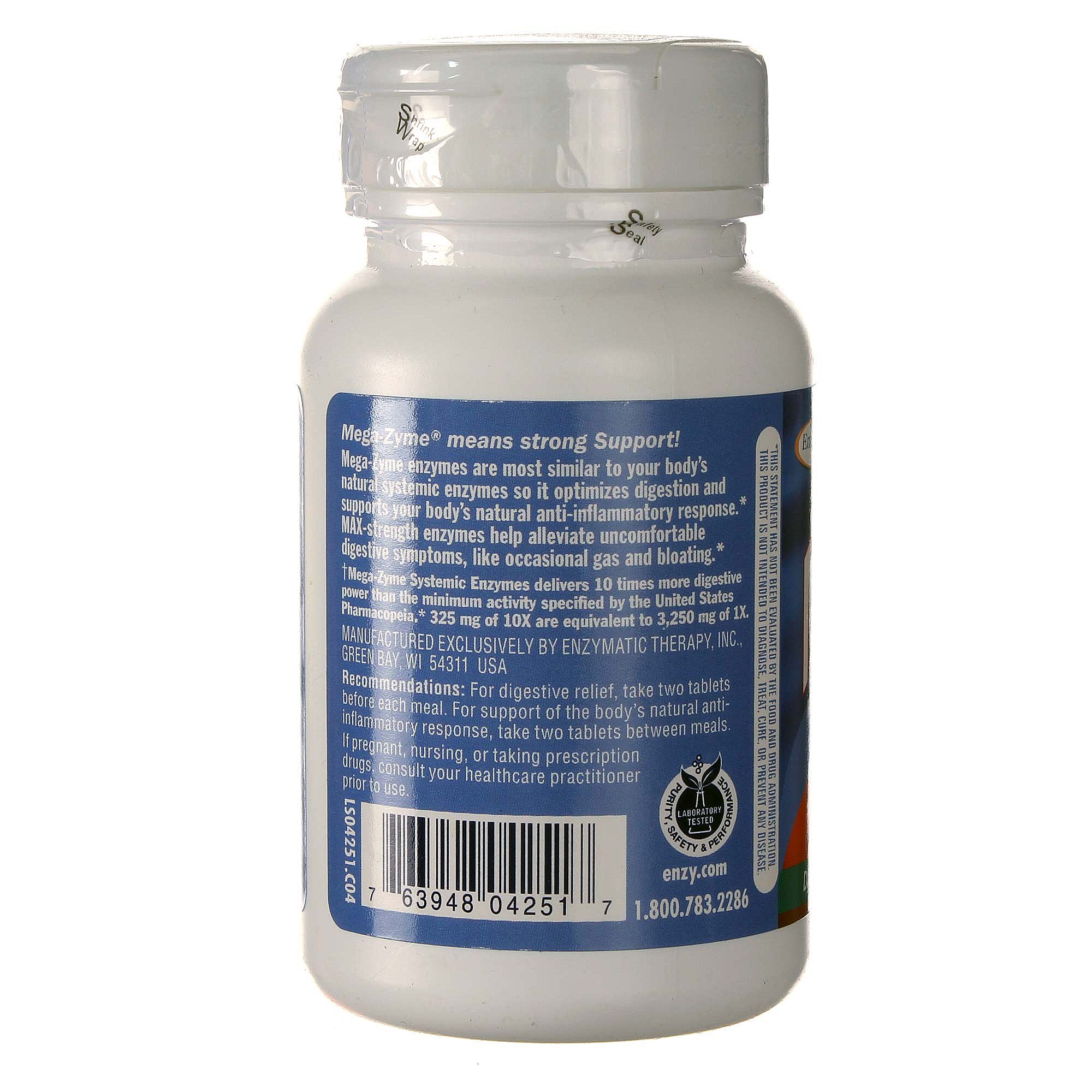 Comprar Enzymatic Therapy, Mega-Zyme® - 100 Tabletes - Imagem 3