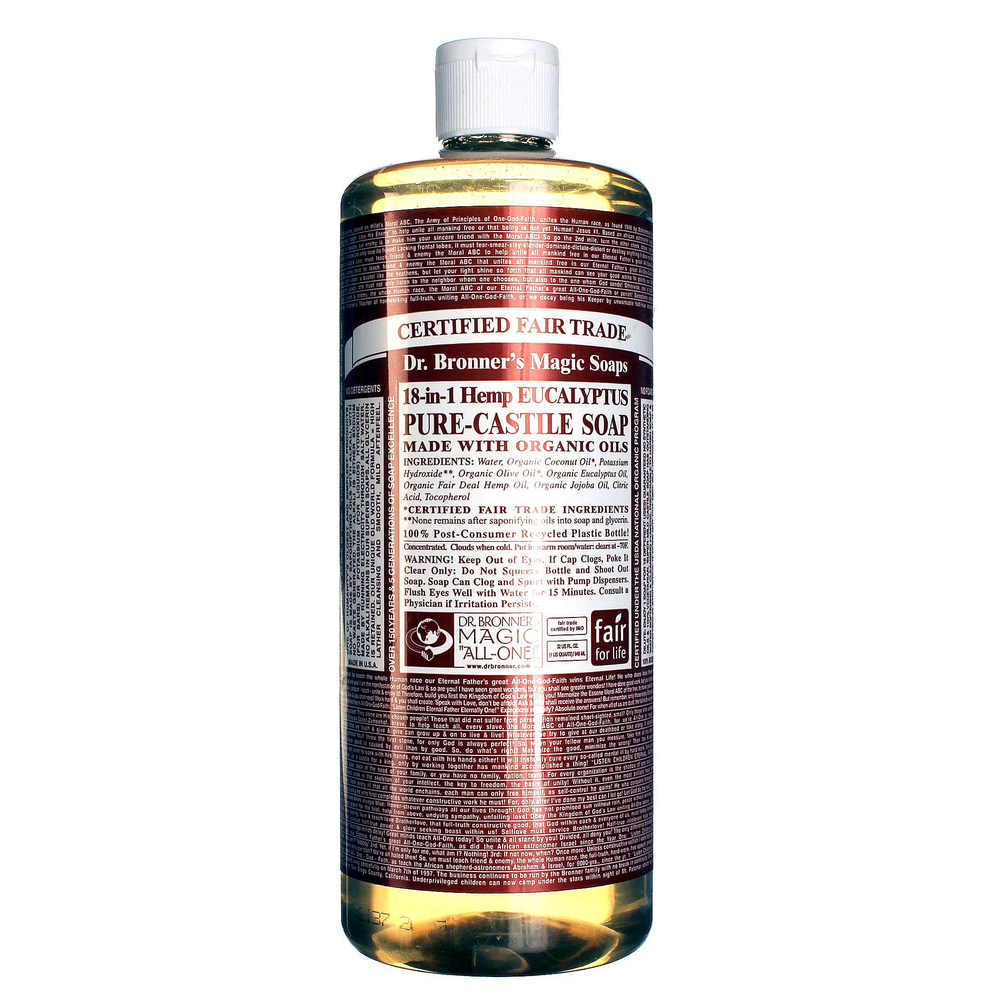 Comprar Dr Bronner Eucalyptus Pure Castela sabão Eucalpytus 32 fl oz
