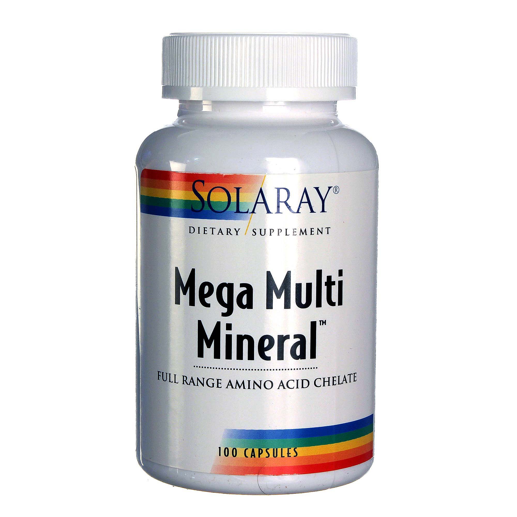 Comprar Solaray Mega multi Mineral 100 Cápsulas